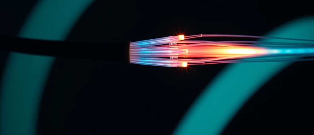 Fiber optic cable splitting into three separate light streams — Masscan output formats