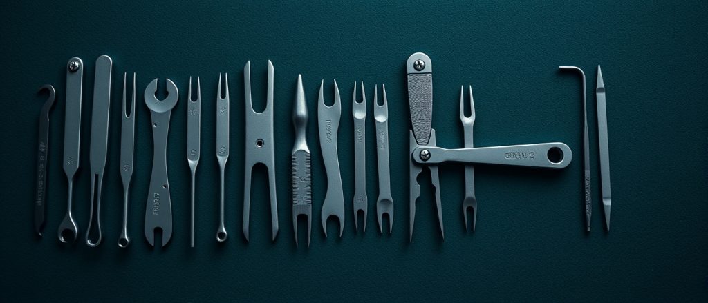 Precision hand tools laid out in a row — a practical Nmap command reference