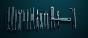 Precision hand tools laid out in a row — a practical Nmap command reference